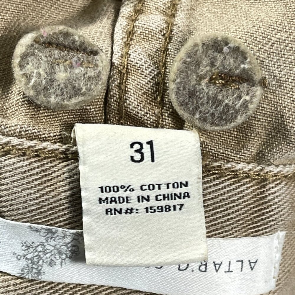 Altar’d State Cargo Wide Leg Pant DJ25176FT63 Khaki Cream 31 Streetwear Outdoors - Picture 12 of 14
